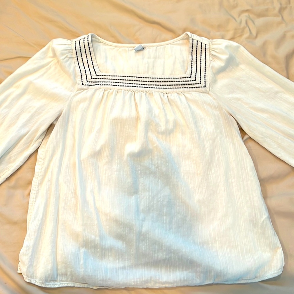 Old Navy square neck peasant blouse